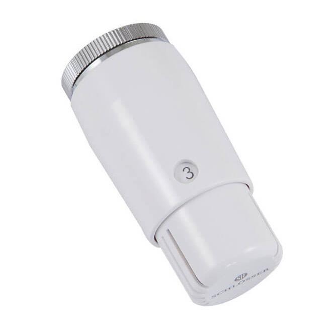 Термостатическая головка Schlosser MINI Diamant M30x1,5 белый