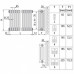Стальной трубчатый радиатор 3-колончатый Arbonia 3057/08 N12 3/4 RAL 9016