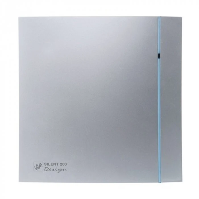 Вытяжка для ванной диаметр 120 мм Soler & Palau SILENT-200 CRZ SILVER DESIGN 3C