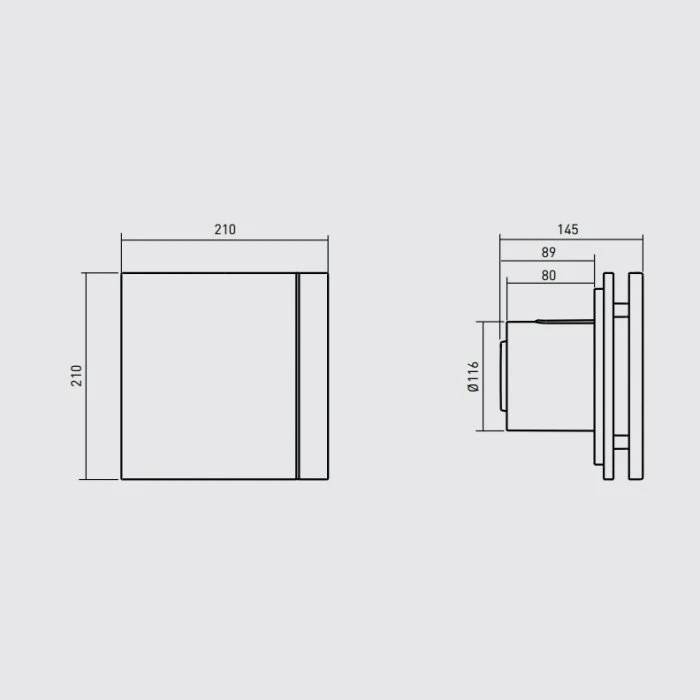 Вытяжка для ванной диаметр 120 мм Soler & Palau SILENT-200 CRZ SILVER DESIGN 3C