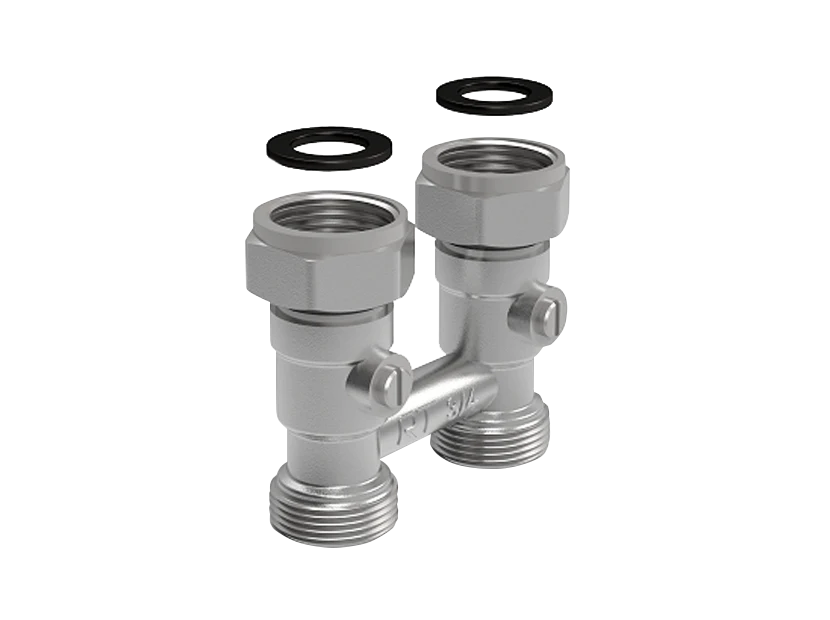 Двухтрубный узел нижнего подключения Royal Thermo прямой 3/4 НГ - 3/4 НР