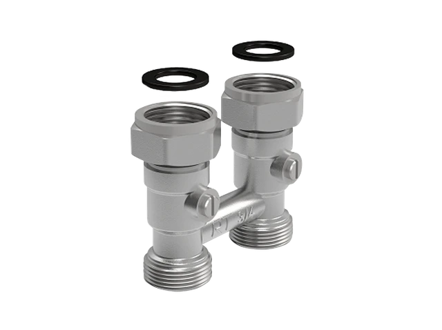 Двухтрубный узел нижнего подключения Royal Thermo прямой 3/4 НГ - 3/4 НР