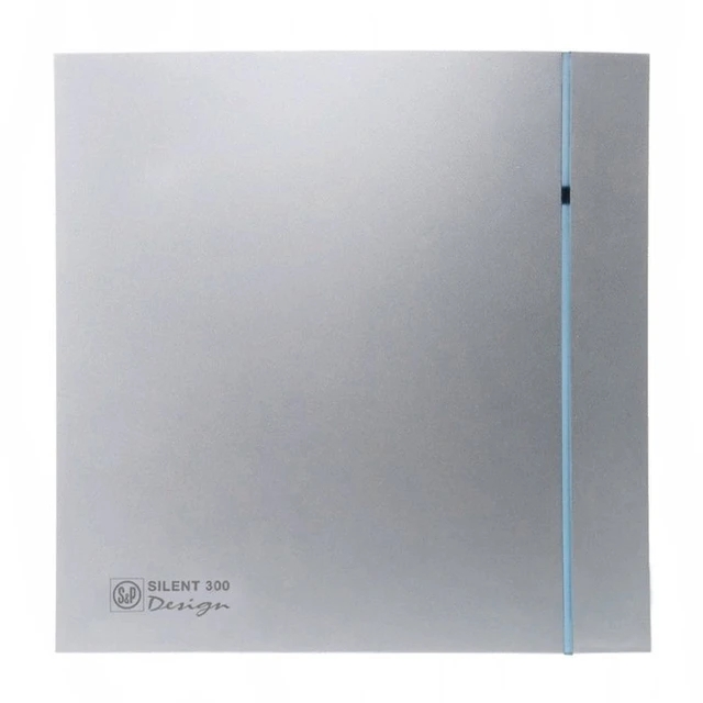 Вытяжка для ванной диаметр свыше 150 мм Soler & Palau SILENT-300 CHZ PLUS SILVER DESIGN 3C