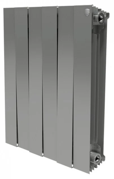 Биметаллический радиатор Royal Thermo Piano Forte 500 Silver Satin 10 секц.