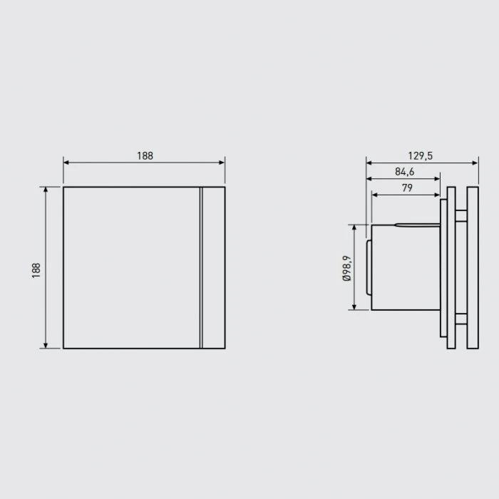 Вытяжка для ванной диаметр 100 мм Soler & Palau SILENT-100 CRZ IVORY DESIGN 4C (230V 50Hz)