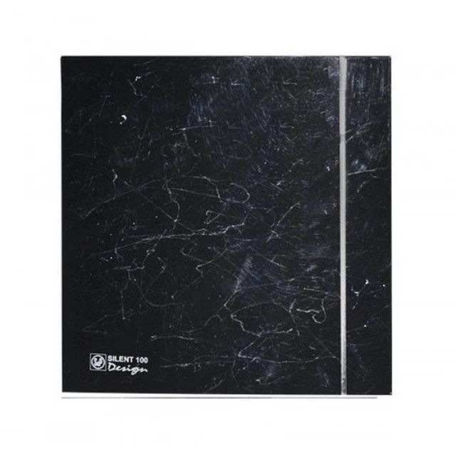 Вытяжка для ванной диаметр 100 мм Soler & Palau SILENT-100 CZ MARBLE BLACK DESIGN 4C