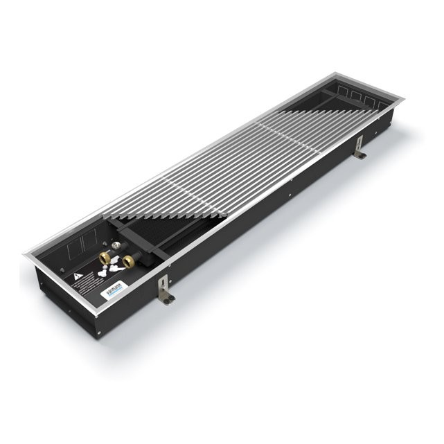 Внутрипольный конвектор длиной 2,1 м - 3 м Varmann Ntherm 370х90х2400