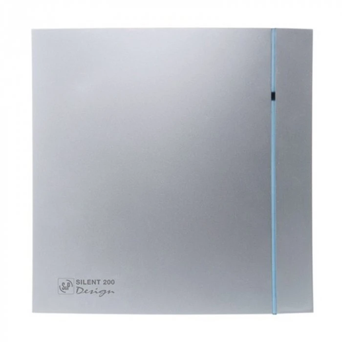 Вытяжка для ванной диаметр 120 мм Soler & Palau SILENT-200 CHZ SILVER DESIGN 3C