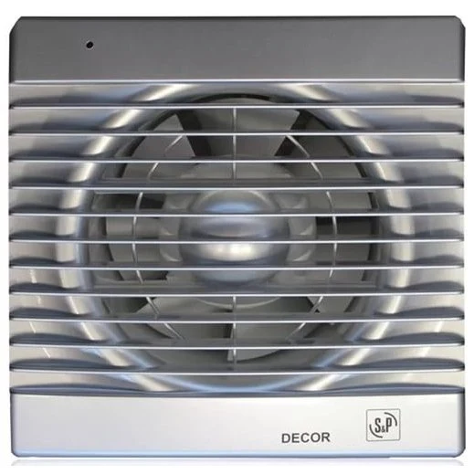 Вытяжка для ванной диаметр 120 мм Soler & Palau DECOR-200C SILVER