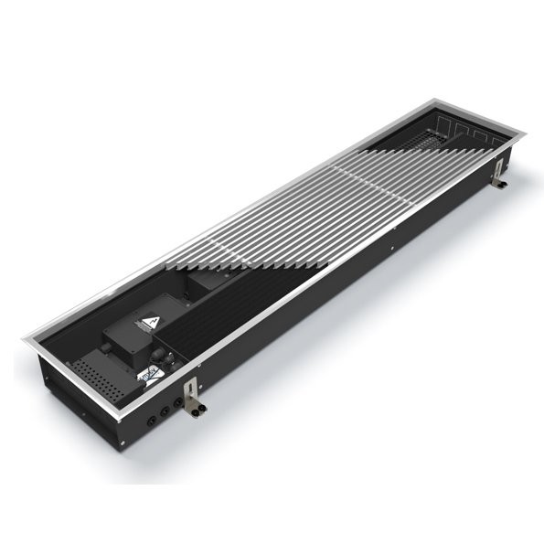 Внутрипольный конвектор длиной 2,1 м - 3 м Varmann Qtherm Electro 180x110x2750