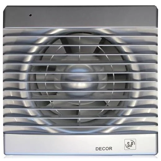 Вытяжка для ванной диаметр 100 мм Soler & Palau DECOR-100C SILVER