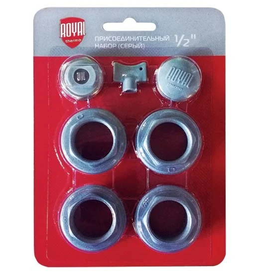 Набор присоединительный Royal Thermo 1/2 silver RT02.1-2
