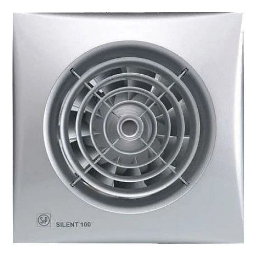 Вытяжка для ванной диаметр 100 мм Soler & Palau SILENT-100 CHZ SILVER