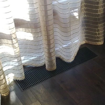 Внутрипольный конвектор длиной 2,1 м - 3 м Varmann Qtherm 370x150x2250