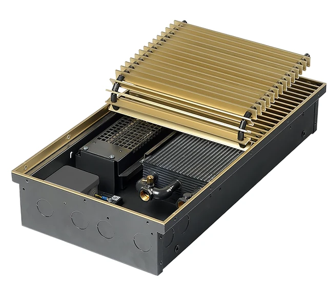 Внутрипольный конвектор Isoterm Гольфстрим-12В 140х370х4000