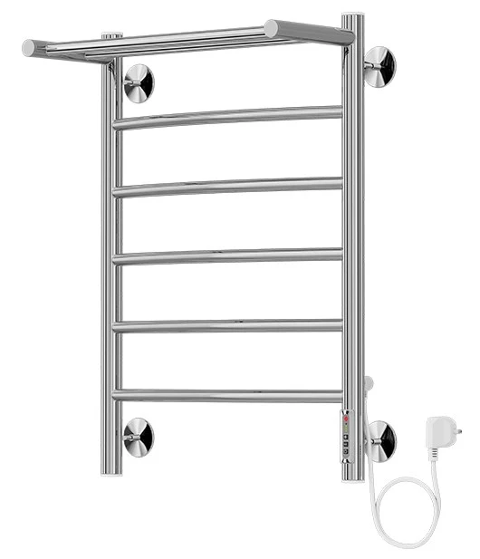Полотенцесушитель Royal Thermo Аора П6 c полкой 450х650 электро (new встроен. диммер)