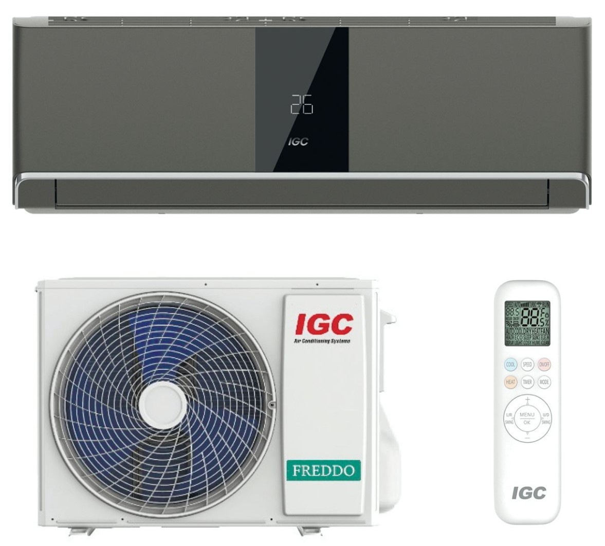Кондиционер IGC Freddo Grey RAS-V12RTF