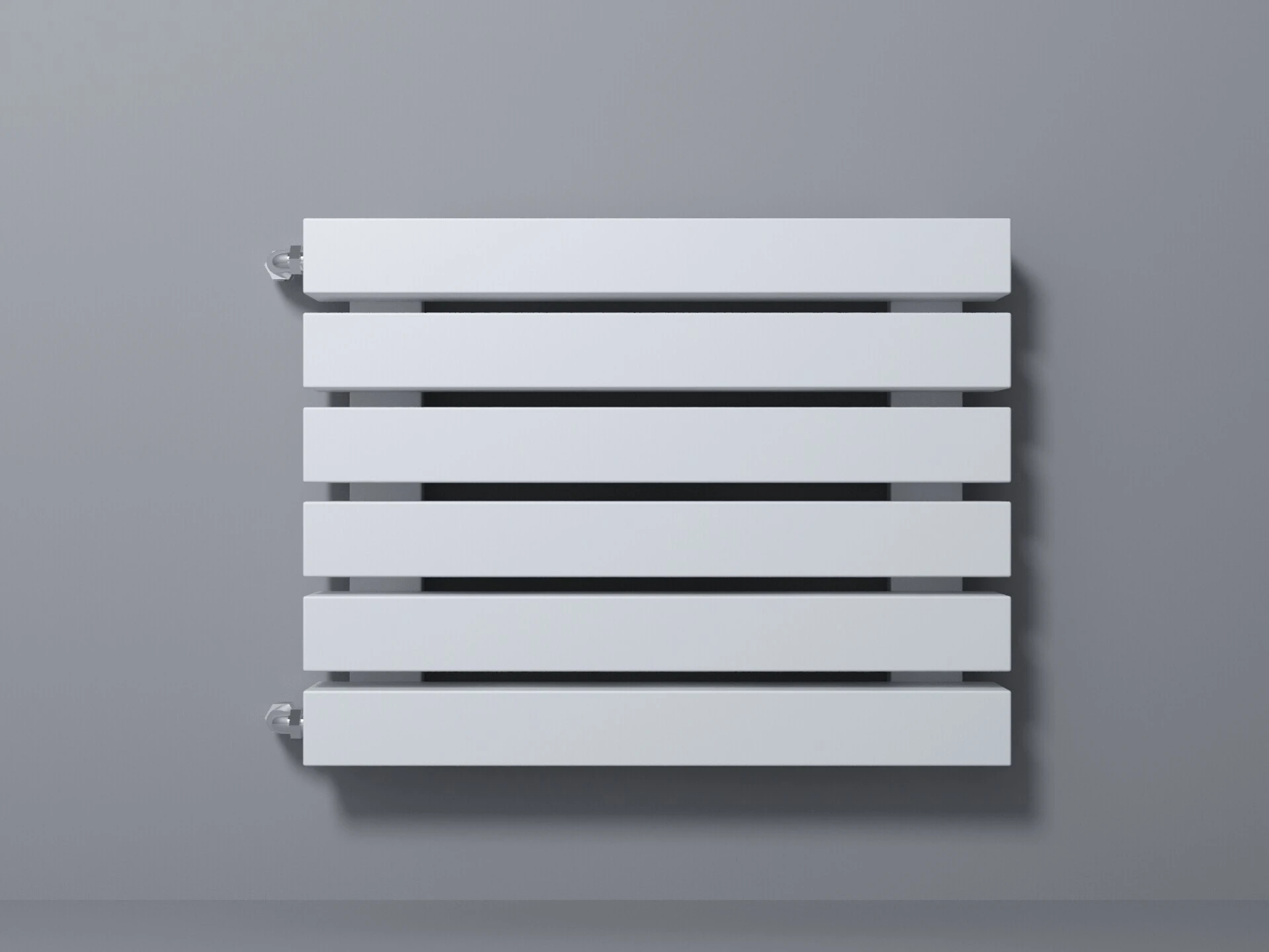 Радиатор стальной трубчатый Velar Q80 1250 H8, горизонтальный, 8 секции Боковое