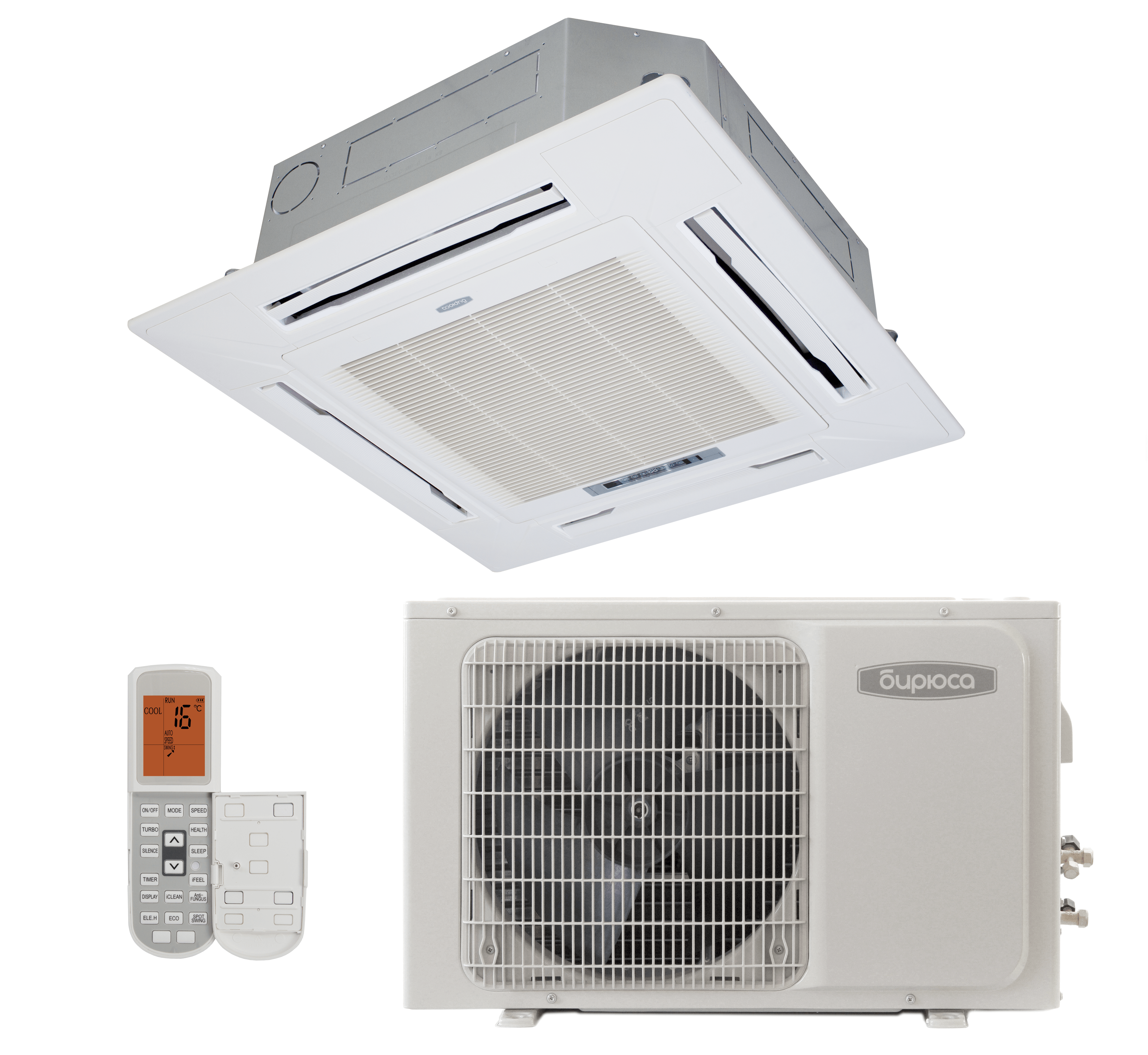 Кассетный кондиционер Бирюса BLCA-H24/4R3