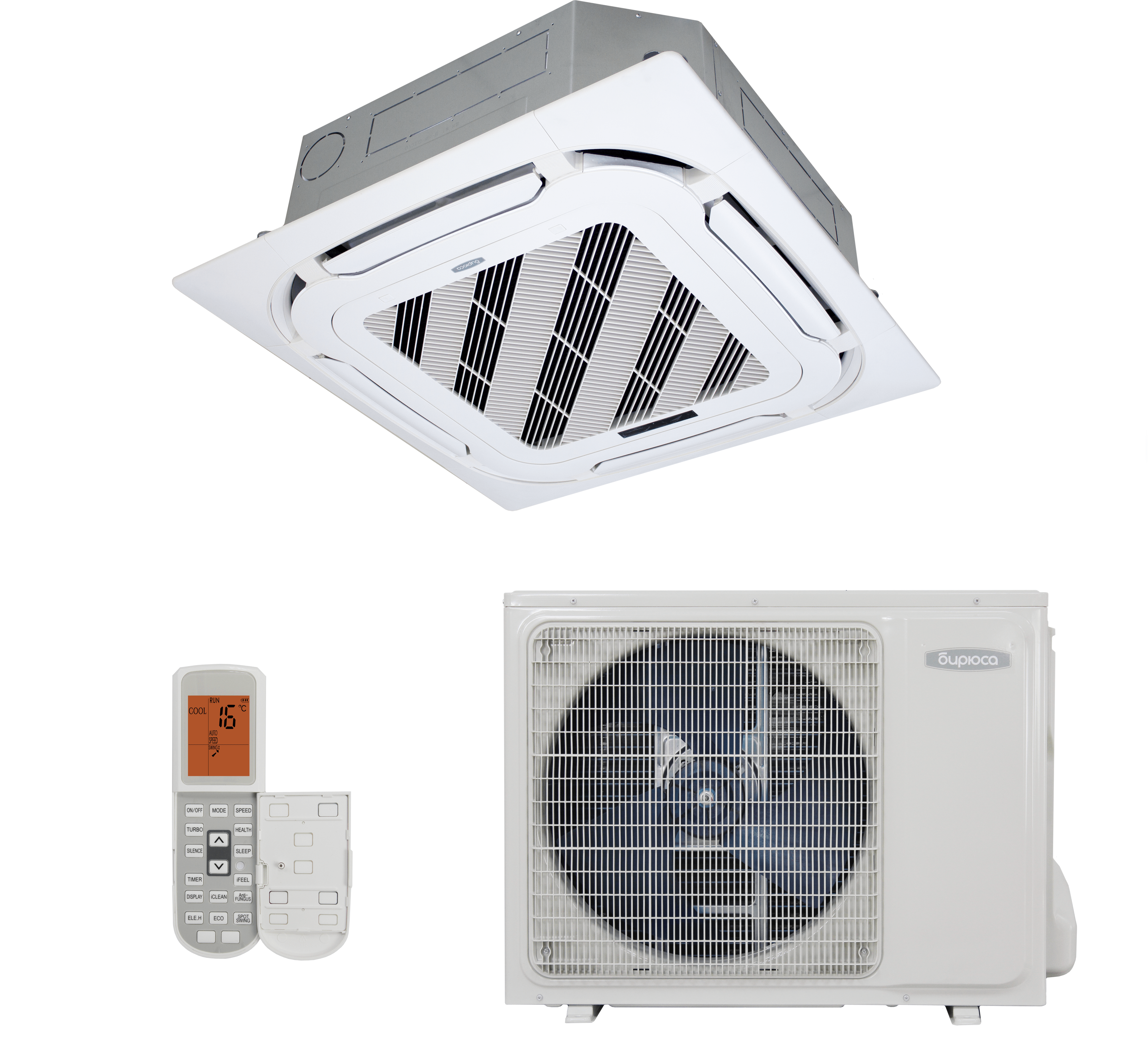 Кассетный кондиционер Бирюса BLCA-H18/4DR3