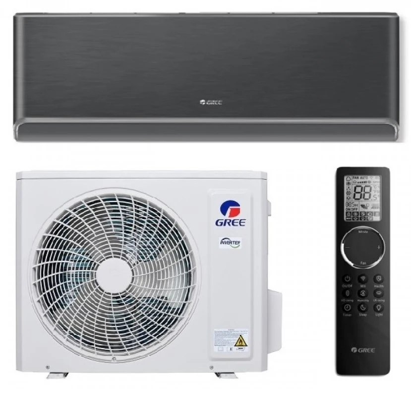Кондиционер Gree Airy Black Inverter GWH09AVCXB-K6DNA1B