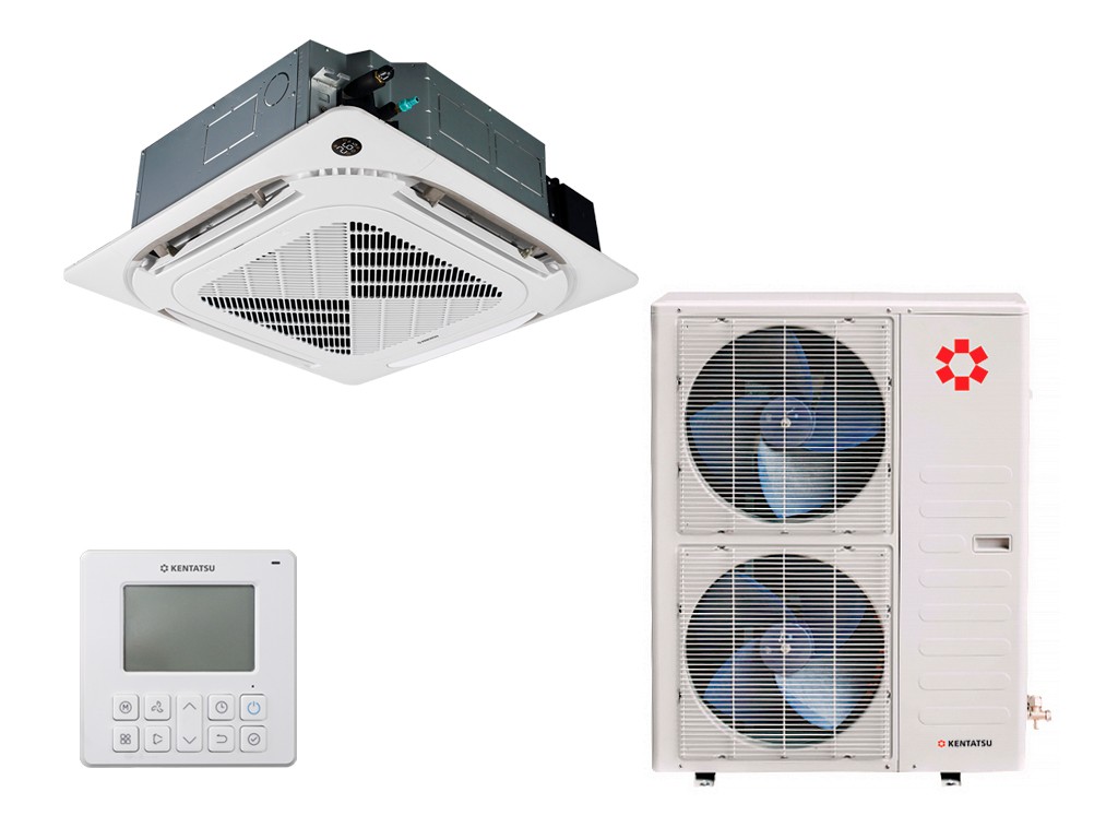 Кассетный кондиционер Kentatsu KSVT140HFAN3R/KSUT140HFAN3L/KPU95-DR