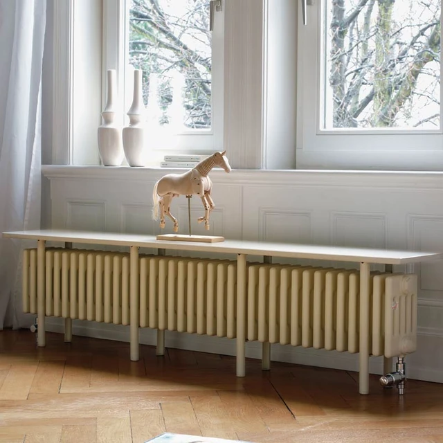 Радиатор-скамейка 5т-колончатый Zehnder Charleston Bench CB5026-44/1270/RAL 9016