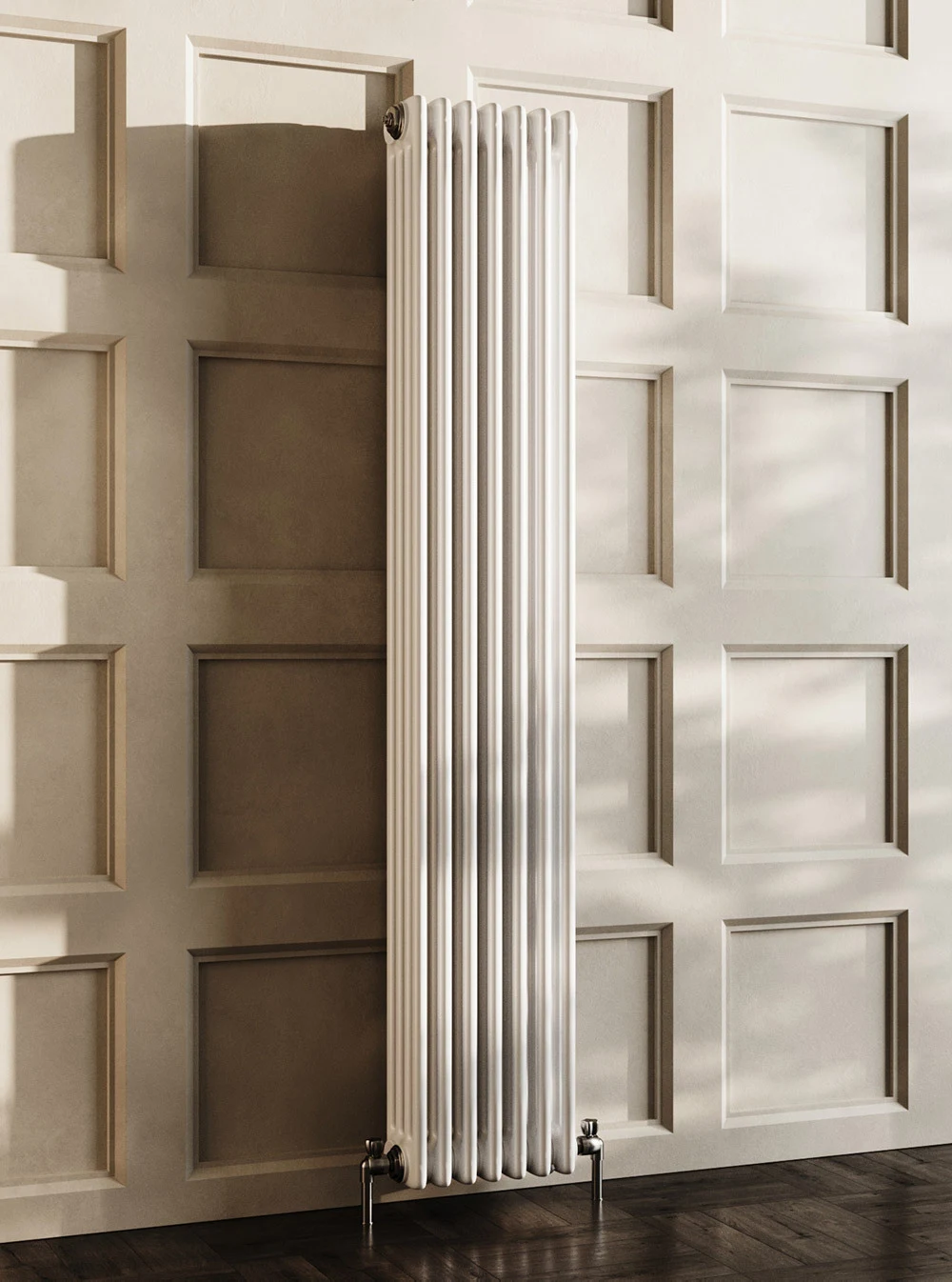 Стальной трубчатый радиатор 4-колончатый Solira 4190/6/12/RAL 9016