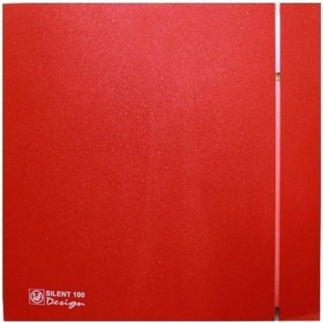 Вытяжка для ванной диаметр 100 мм Soler & Palau SILENT-100 CRZ RED DESIGN 4C (230V 50Hz)