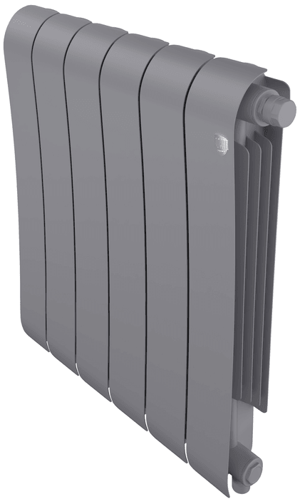 Биметаллический радиатор Royal Thermo Infinity 500 V 10 Silver Satin секц.