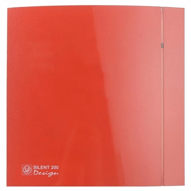 Вытяжка для ванной диаметр 120 мм Soler & Palau SILENT-200 CZ RED DESIGN 4C