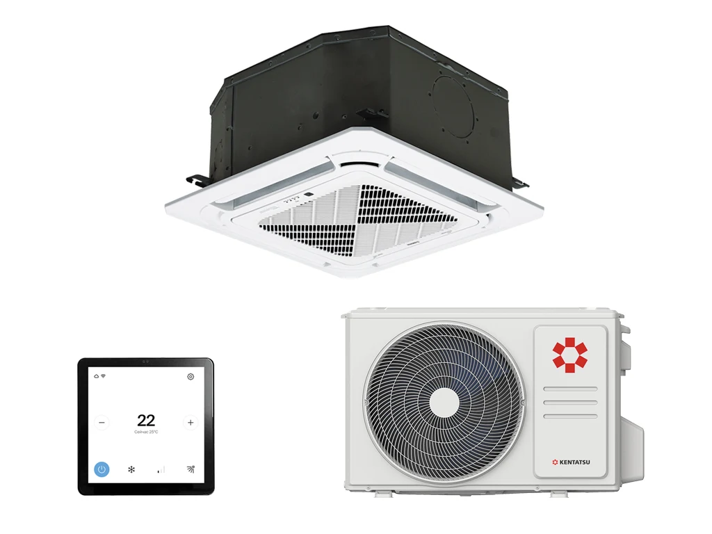 Кассетный кондиционер Kentatsu KSZB35HZRN1W/KSUNB35HZRN1/KPU65-D4