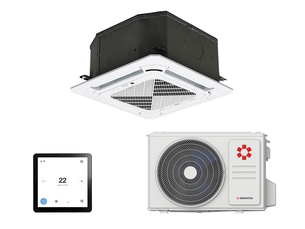Кассетный кондиционер Kentatsu KSZB35HZRN1W/KSUNB35HZRN1/KPU65-D4