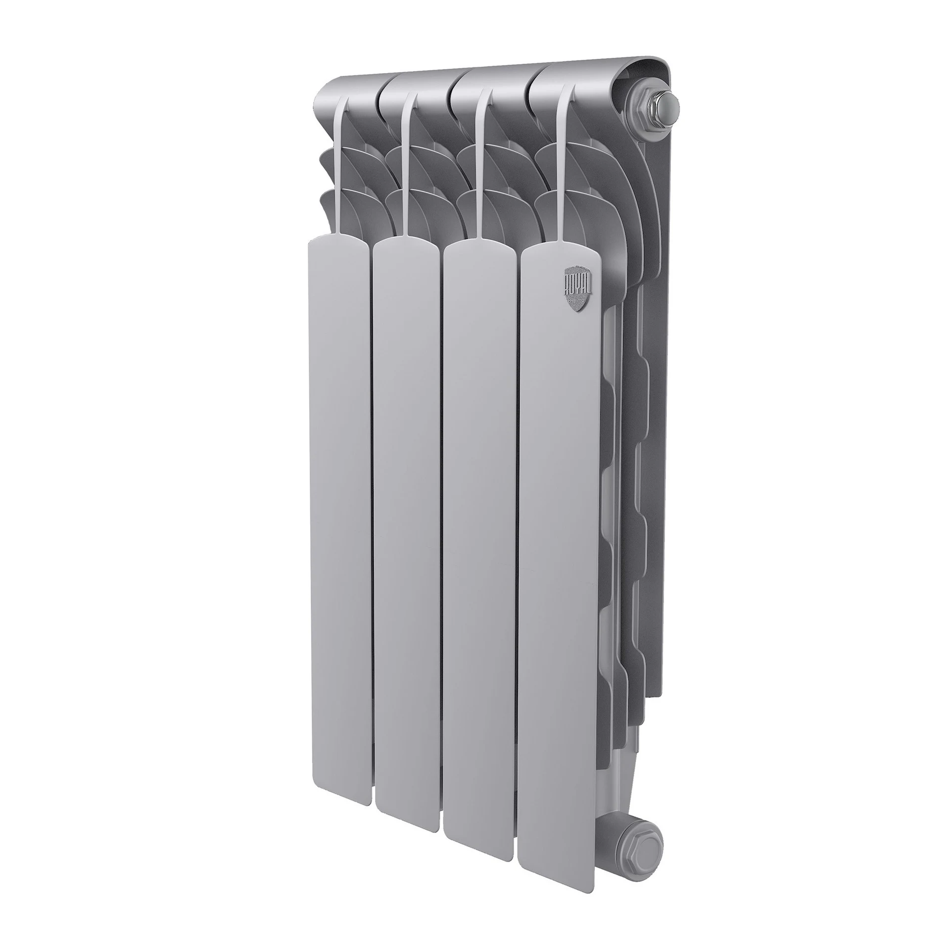 Радиатор Royal Thermo Revolution Bimetall 500 2.0 Silver Satin 4 секц.