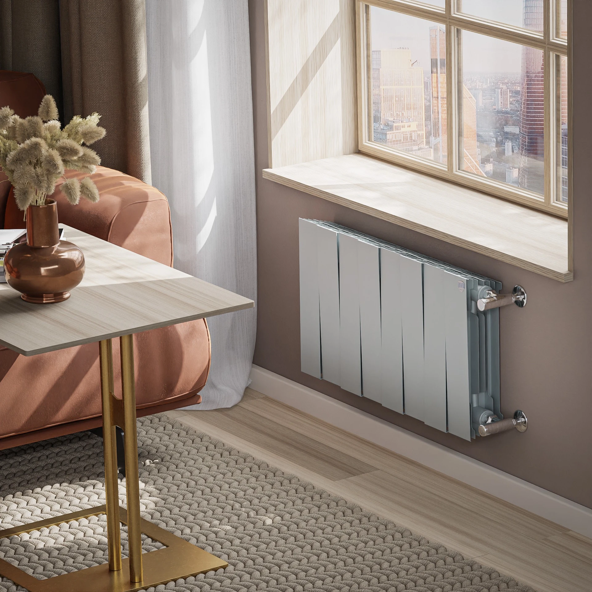Радиатор Royal Thermo Piano Forte 300 Silver Satin 16 секц.