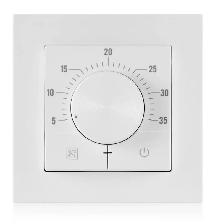 Терморегулятор Ergert ETR-130 матовый белый