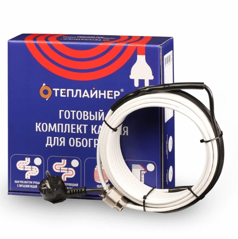 Греющий кабель Теплайнер Standart КСП-15, 180 Вт, 12 м