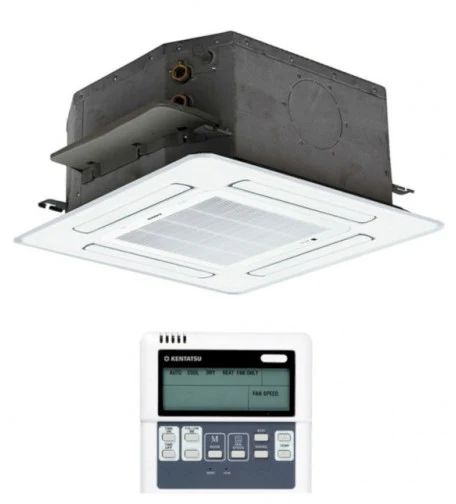 Кассетный фанкойл 3-3,9 кВт Kentatsu KQZE35H0EN1/KPU65-C