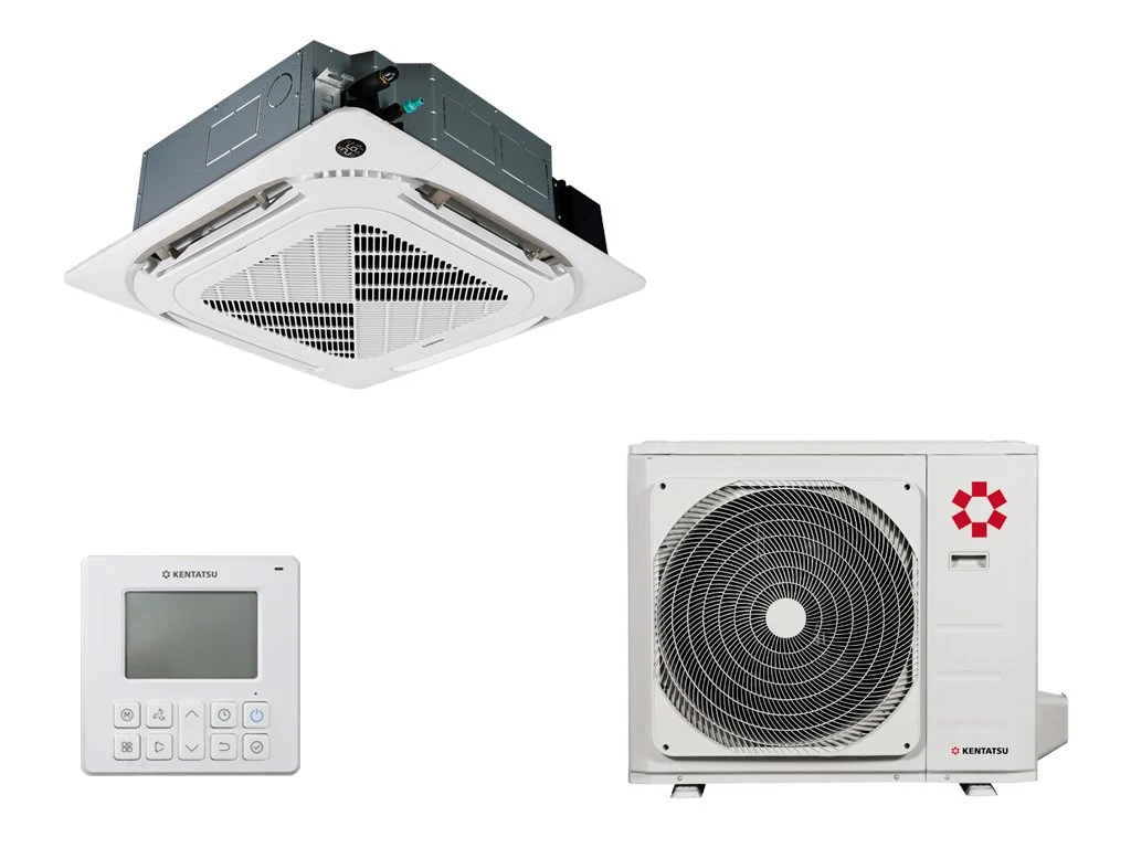 Кассетный кондиционер Kentatsu KSVT105HFAN3R/KSUR105HFAN3L/-40