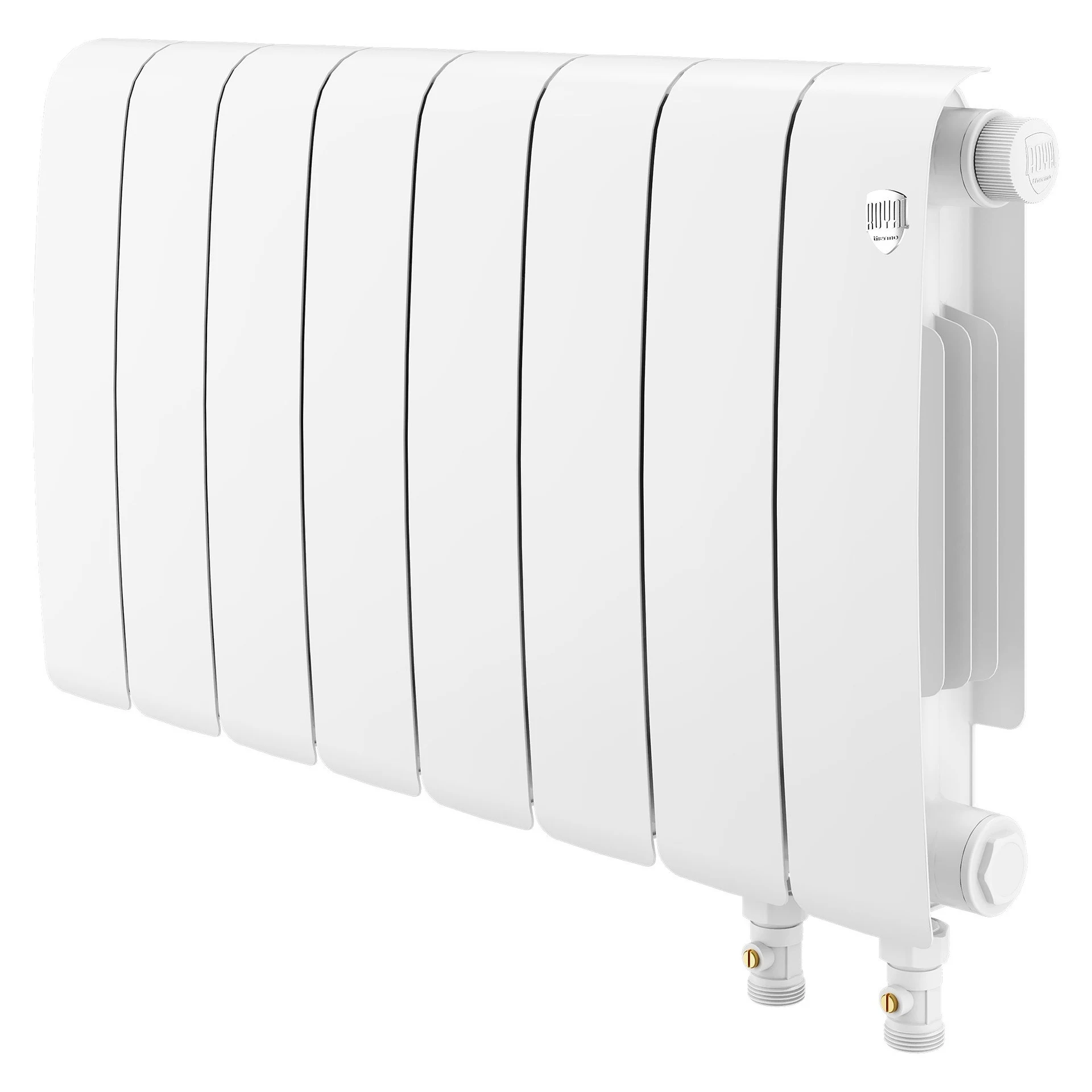Биметаллический радиатор Royal Thermo Eclipse 300 V Белый - 8 секц.