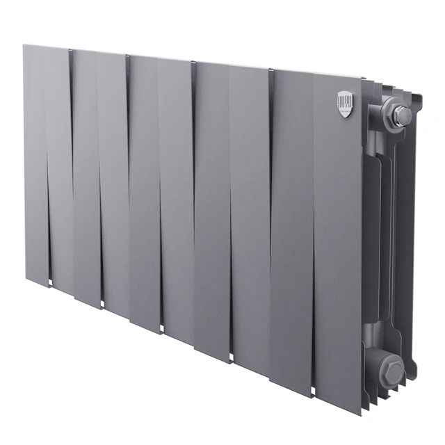 Радиатор биметаллический Royal Thermo PianoForte 300 Серебристый - 10 секц. НС-1682340