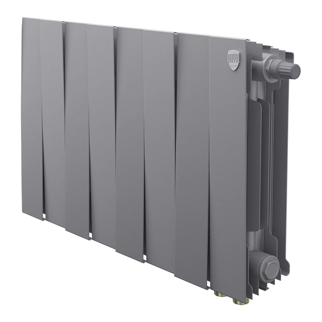Радиатор биметаллический Royal Thermo PianoForte 300 Серебристый VR80 - 8 секц.