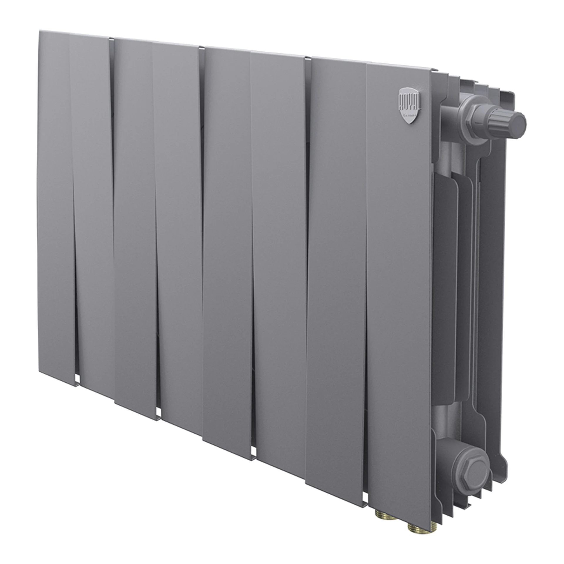 Радиатор биметаллический Royal Thermo PianoForte 300 Серебристый VR80 - 8 секц.