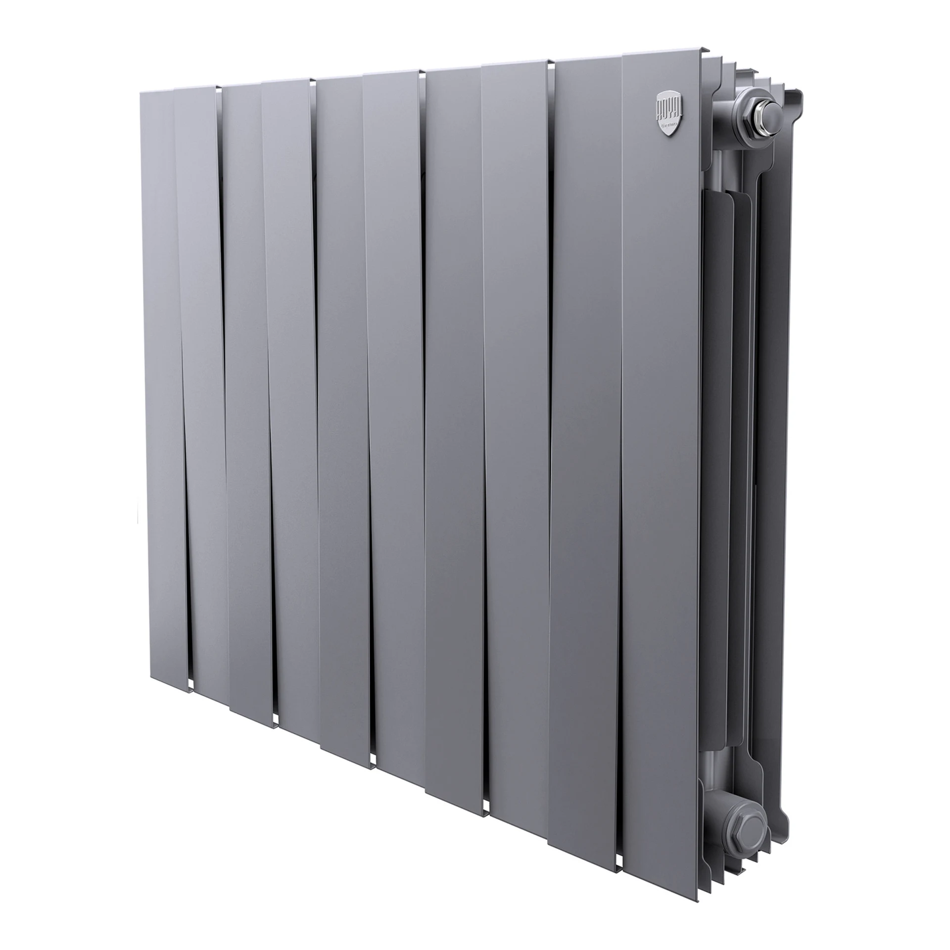 Радиатор биметаллический Royal Thermo PianoForte 500 Серебристый - 10 секц. НС-1682373