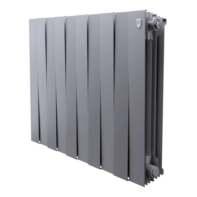 Радиатор биметаллический Royal Thermo PianoForte 500 Серебристый - 10 секц. НС-1682373