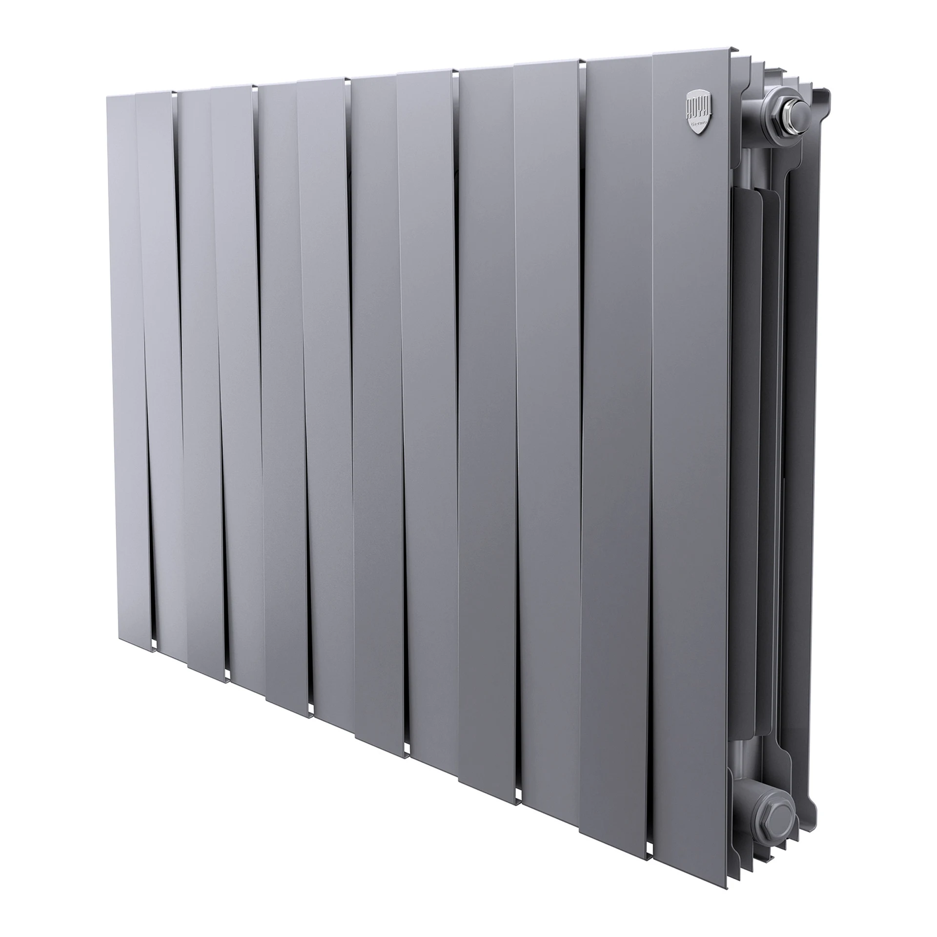 Радиатор биметаллический Royal Thermo PianoForte 500 Серебристый - 12 секц. НС-1682374