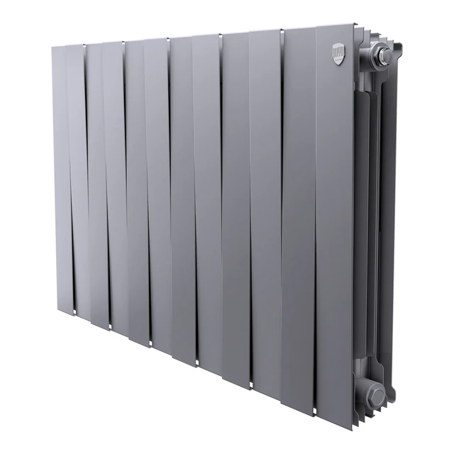 Радиатор биметаллический Royal Thermo PianoForte 500 Серебристый - 12 секц. НС-1682374