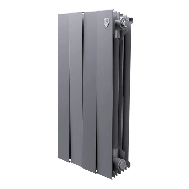 Радиатор биметаллический Royal Thermo PianoForte 500 Серебристый - 4 секц. НС-1682375