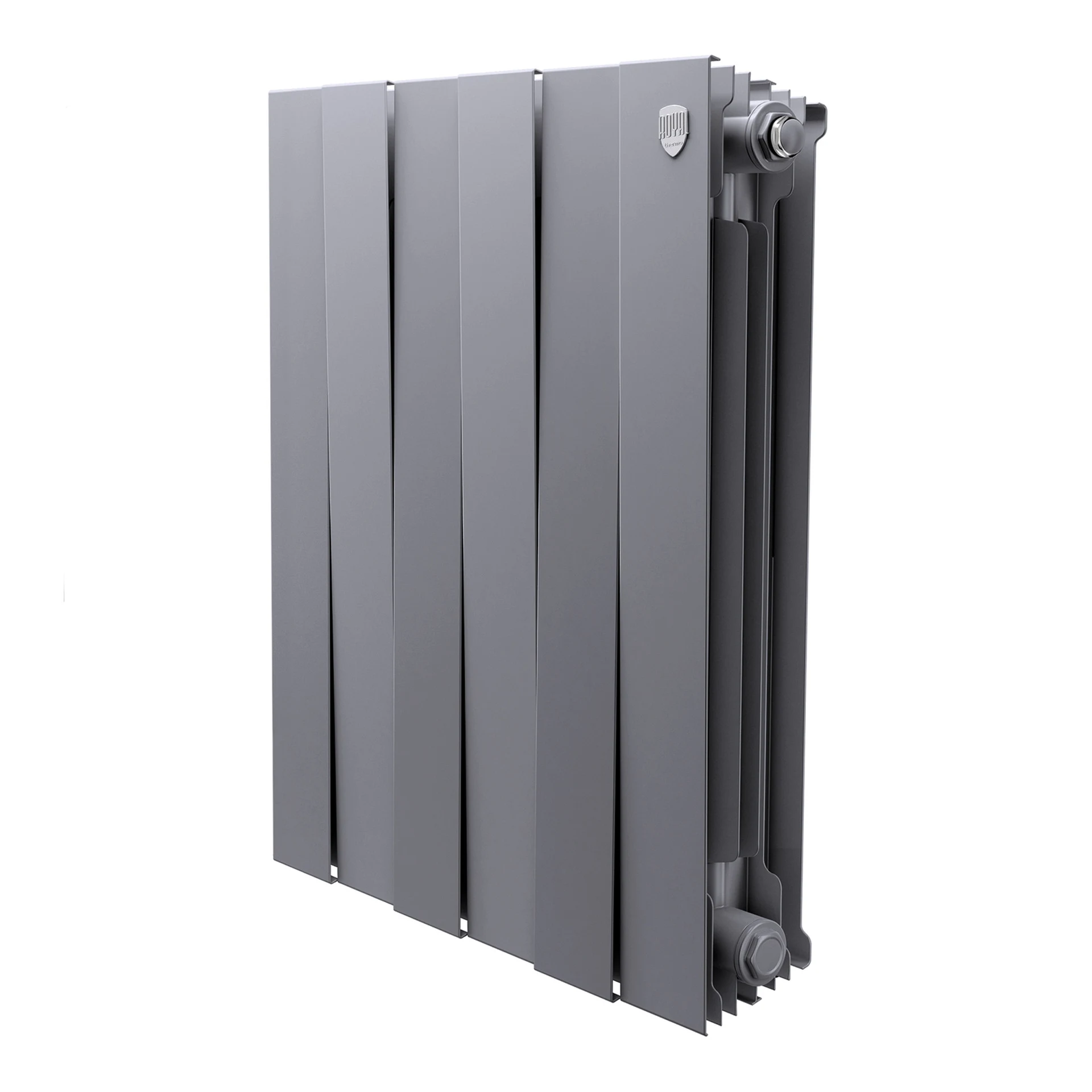 Радиатор биметаллический Royal Thermo PianoForte 500 Серебристый - 6 секц. НС-1682376