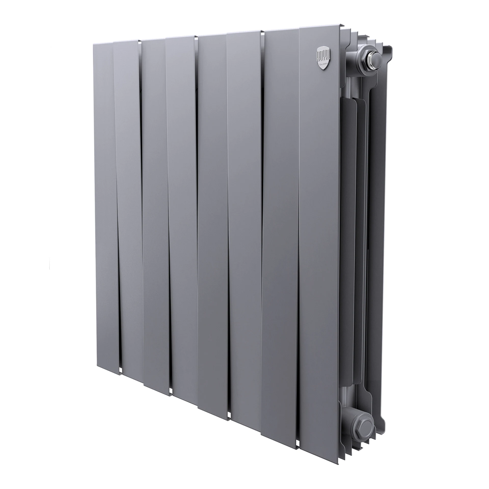 Радиатор биметаллический Royal Thermo PianoForte 500 Серебристый - 8 секц. НС-1682377